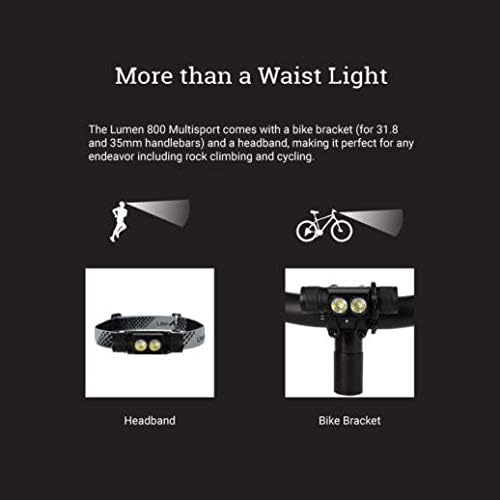 חגורת אור אולטרה -ספירה לומן 800 חגורת אור המותניים המולטי -ספורט | קל משקל ועמיד במים